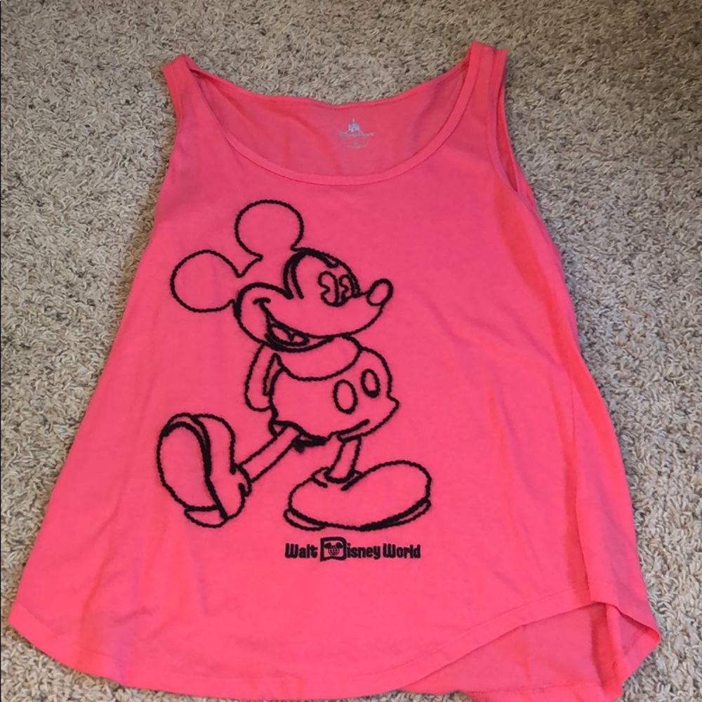 Mickey Mouse embroidered tank top!!